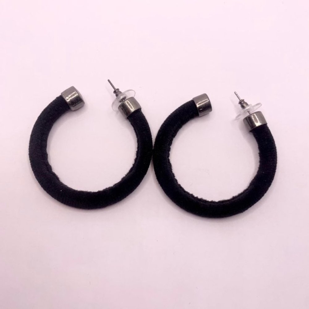 Hoop earrings, Cloth Earrings, Hoops pantallas, Fashion Jewelry